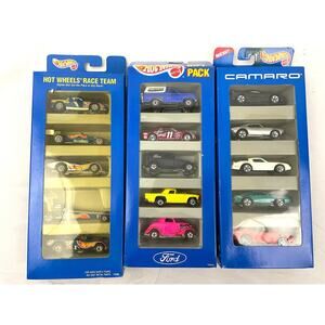3 Pack Matchbox Hot Wheels Diecast Cars Camaro Gift 1990s Ford Chevy NEW